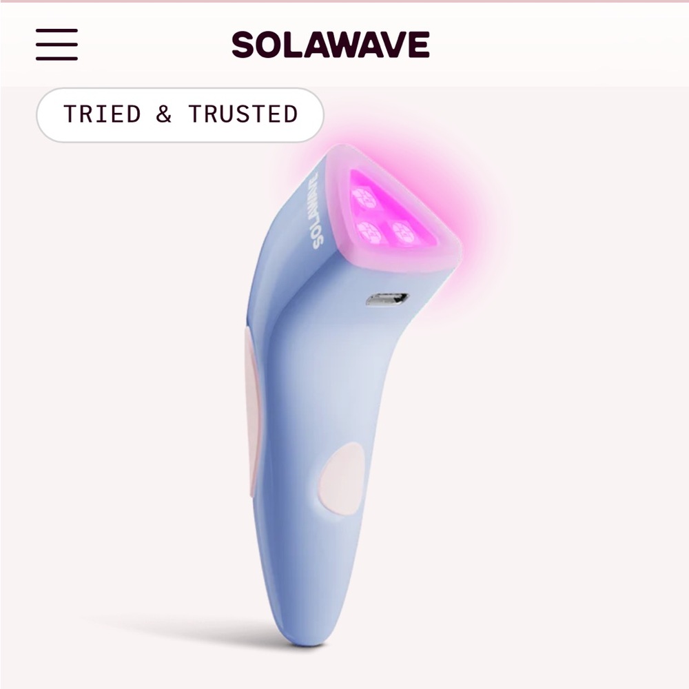 Solawave Bye Acne: 3-Minute Pimple Spot Treatment / Blue and Red Light